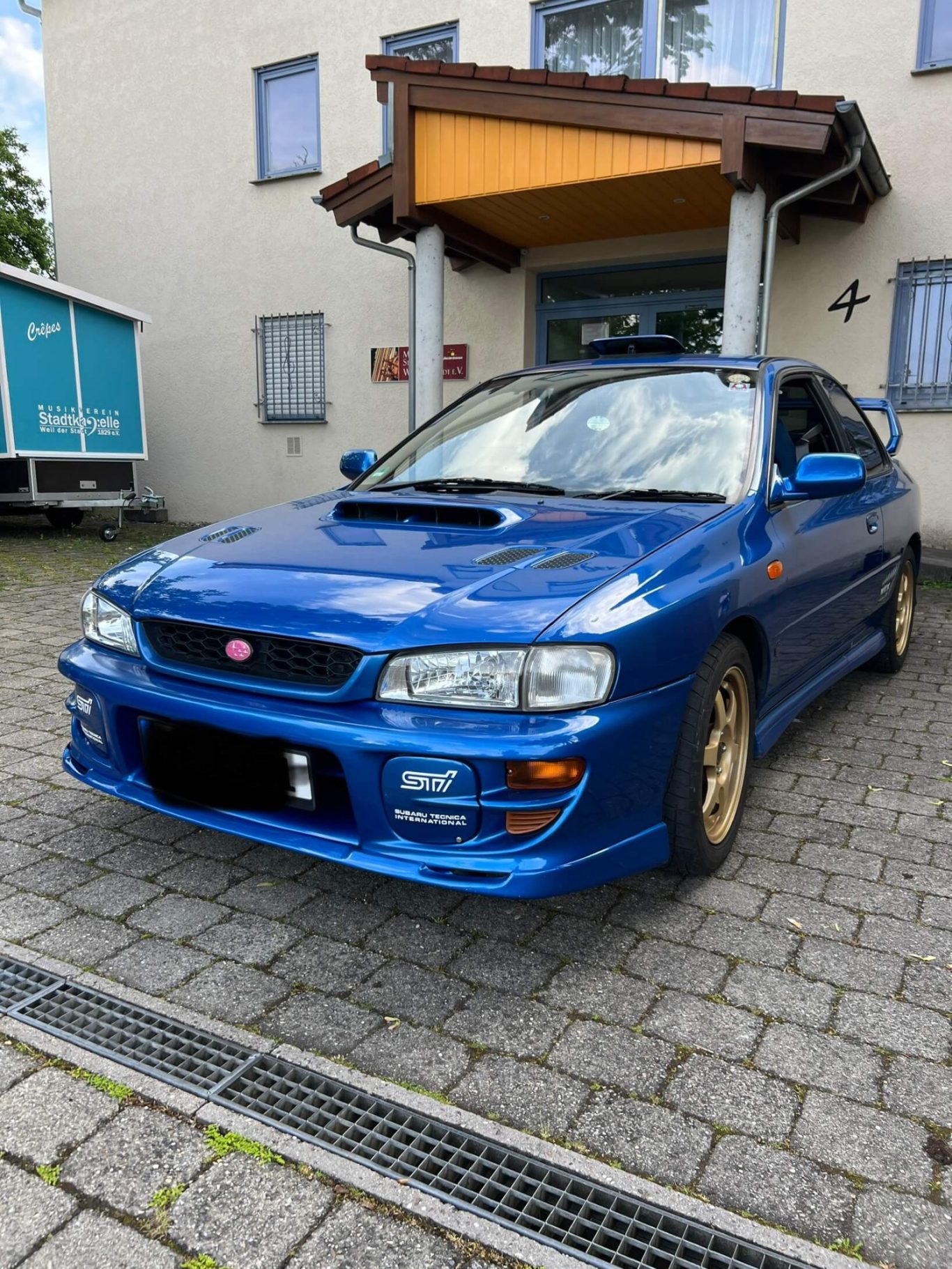 Subaru Wrx Sti TypeR Wrc Limited version 6 Blauer Subaru Frontansicht