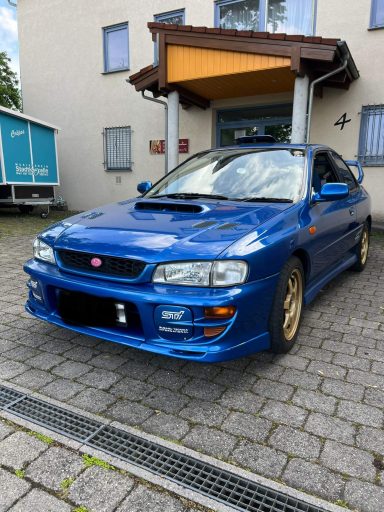 Subaru Wrx Sti TypeR Wrc Limited version 6 Blauer Subaru Frontansicht